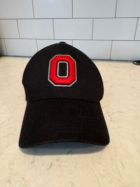 Ohio State Buckeyes Black Block "O" Adjustable Baseball Cap Hat